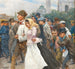 Jedna parada przed kościołem św. Karola - Josef Engelhart — widok dzieła