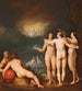 Ukazana alegoryczna scena przedstawiająca Trzy Gracje Aglaia - Cornelis Cornelisz Van Haarlem — widok dzieła
