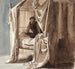 Scena z cieniem, szkic do obrazu Niels Ebbesen i hrabia Gert wystawionego w 1868 roku - Carl Bloch — widok dzieła
