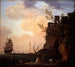Scena portu w stylu włoskim - Claude-Joseph Vernet — widok dzieła