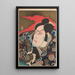 Aktora Kabuki Ichikawa Ebizô V w Kumagai Jirô Naozane - Utagawa Kunimasu — oprawiony obraz na ścianie
