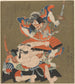 Pojedynek między dwoma wojownikami - Utagawa Kunisada Toyokuni III — widok dzieła