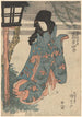 Aktor Iwai Hanshirô w roli Oito - Utagawa Kunisada Toyokuni III — widok dzieła