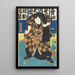 Aktor w roli wojownika Hanaregoma no Chôkichi - Utagawa Kunisada Toyokuni III — oprawiony obraz na ścianie