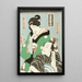 Aktorów w Rolach Kobiecych z Dramy Chshingura - Utagawa Kunisada Toyokuni III — oprawiony obraz na ścianie