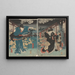 Aktorów w rolach Ohatsu i Iwafuji - Utagawa Kunisada Toyokuni III — oprawiony obraz na ścianie