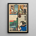 Brigade Extra Bangai ji Aktorzy Segawa Senjo w Kuzunoha i Kawarazaki Gonjr I w Abe no Yasuna - Utagawa Kunisada Toyokuni III — oprawiony obraz na ścianie