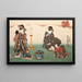 Huit vues figuratives Sugata Hakkei Pl1 - Utagawa Kunisada Toyokuni III — oprawiony obraz na ścianie