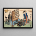 Huit vues figuratives Sugata Hakkei Pl4 - Utagawa Kunisada Toyokuni III — oprawiony obraz na ścianie
