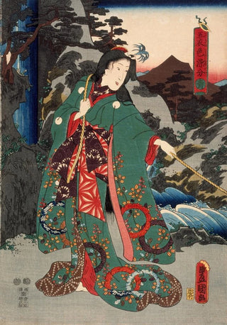 Utagawa Kunisada Toyokuni III - Green.webp