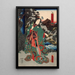 Zielony - Utagawa Kunisada Toyokuni III — oprawiony obraz na ścianie