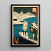 Bac de Hashiba sous la Neige - Utagawa Kunisada Toyokuni III — oprawiony obraz na ścianie