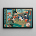 L'Godzina Węża - Utagawa Kunisada Toyokuni III — oprawiony obraz na ścianie