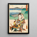 Minakuchi Vue Panoramique du Mont Iwafuri - Utagawa Kunisada Toyokuni III — oprawiony obraz na ścianie