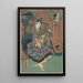 Nakamura Shikan w roli Huwa Hanzaemon - Utagawa Kunisada Toyokuni III — oprawiony obraz na ścianie