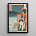 Aktora Ichikawa Danjūrō VIII na moście Ryōgoku, Pierwsza Grupa Brygady Ni - Utagawa Kunisada Toyokuni III — oprawiony obraz na ścianie