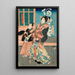 Ofuji de Miya i jego sługa Tsuruya Denzō - Utagawa Kunisada Toyokuni III — oprawiony obraz na ścianie