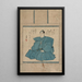 portretowy - Utagawa Kunisada Toyokuni III — oprawiony obraz na ścianie