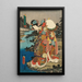 Czerwony - Utagawa Kunisada Toyokuni III — oprawiony obraz na ścianie