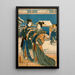 Śnieg - Utagawa Kunisada Toyokuni III — oprawiony obraz na ścianie
