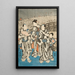 Letnie święto w Edo - Utagawa Kunisada Toyokuni III — oprawiony obraz na ścianie
