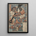 Taira no Tomomori i kotwica - Utagawa Kunisada Toyokuni III — oprawiony obraz na ścianie