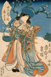 Aktora Ichimura Kakitsu w roli kobiecej, reprezentujący drugi miesiąc - Utagawa Kunisada Toyokuni III — widok dzieła