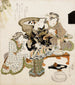 Aktor Onoe Kikugorō III w herbaciarni Umemoto - Utagawa Kunisada Toyokuni III — widok dzieła