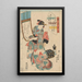 L'artysta - Utagawa Kunisada Toyokuni III — oprawiony obraz na ścianie