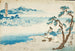 Poeta Hitomaro na brzegu zatoki Akashi - Utagawa Kunisada Toyokuni III — widok dzieła