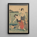 Kobiety z soli - Utagawa Kunisada Toyokuni III — oprawiony obraz na ścianie