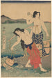 Kobiety z soli - Utagawa Kunisada Toyokuni III — widok dzieła