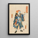 Le vendeur de pommade Ichikawa Danjr IX en Toraya Tkichi - Utagawa Kunisada Toyokuni III — oprawiony obraz na ścianie