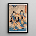 Le septième mois - Utagawa Kunisada Toyokuni III — oprawiony obraz na ścianie