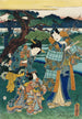 Kontemplacja kwiatów śliwy - Utagawa Kunisada Toyokuni III — widok dzieła