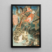 Watnai ukazujący tigra - Utagawa Kunisada Toyokuni III — oprawiony obraz na ścianie