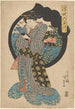 Kobieta malująca się - Utagawa Kunisada Toyokuni III — widok dzieła