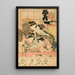 Młode kobiety w teatrze - Utagawa Kunisada Toyokuni III — oprawiony obraz na ścianie