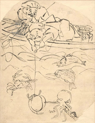 Utagawa Kuniyoshi - Daikoku and Ebisu Two of the Seven Gods of Happiness.webp