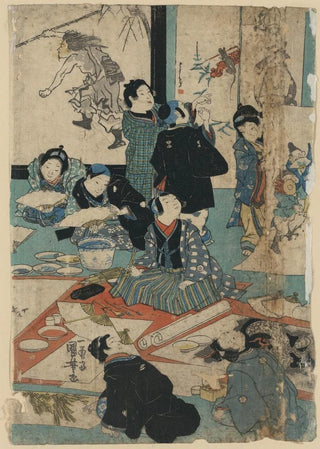 Utagawa Kuniyoshi - E o narau kodomo tachi.webp
