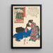 prowincji Mikawa Jrurihime - Utagawa Kuniyoshi — oprawiony obraz na ścianie