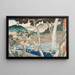Kaskada Rben na Górze Yama - Utagawa Kuniyoshi — oprawiony obraz na ścianie