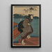 Sanbashi no onna - Utagawa Kuniyoshi — oprawiony obraz na ścianie