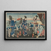 Wschód słońca nad zatoką Futami - Utagawa Kuniyoshi — oprawiony obraz na ścianie