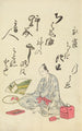 Zbiór duchowych wierszy na papierze Michinoku Pl02 - Utagawa Toyohiro — widok dzieła