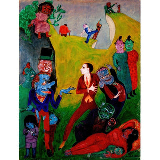 Utan Pardon - Nils Dardel | Reproduction Tableau Décoration murale affiche copie