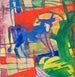 Niebieska krowa - Franz Marc — widok dzieła