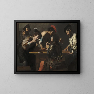 Valentin de Boulogne - Soldiers Playing Cards and Dice The Cheats.webp