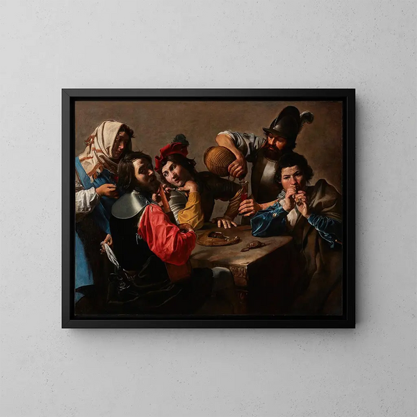 Le Concert - Valentin de Boulogne — oprawiony obraz na ścianie