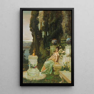 Vasilii Kotarbinsky - A lady on a marble bench in Ancient Rome.webp